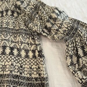 Glam Monochrome Patterned Top